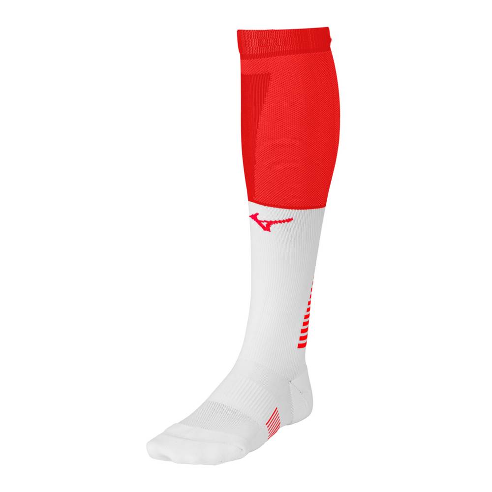 Panske Ponožky Mizuno Diamond Elite OTC Baseball Červené/Biele Vypredaj ACJU61793
